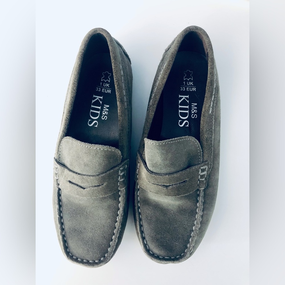 Marks & Spencer Tan Suede Loafers Shoes